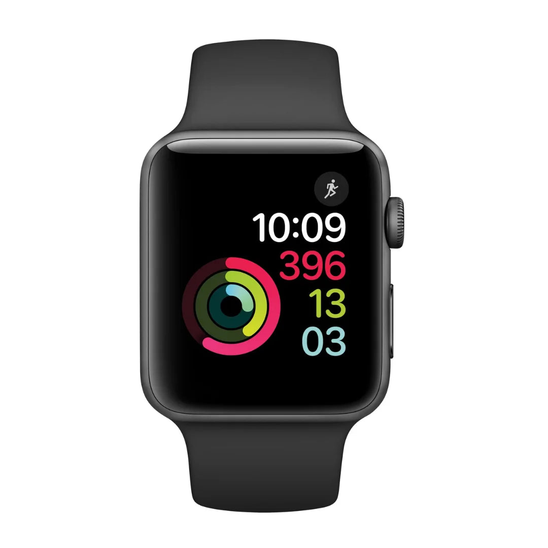 Apple Watch Series 2 (GPS Only) 42mm Space Gray Alum Black Sport Band - MP062LLA