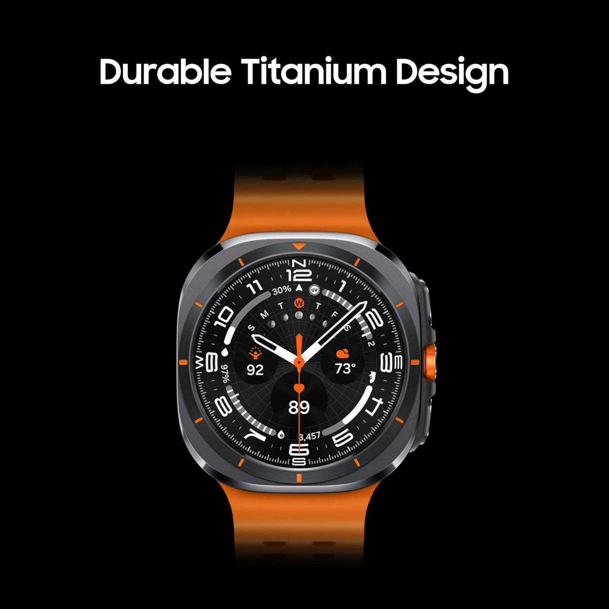 Samsung Galaxy Watch Ultra 47mm LTE - Titanium Orange Marine Band (Gray) - SM-L705UDAAXAA