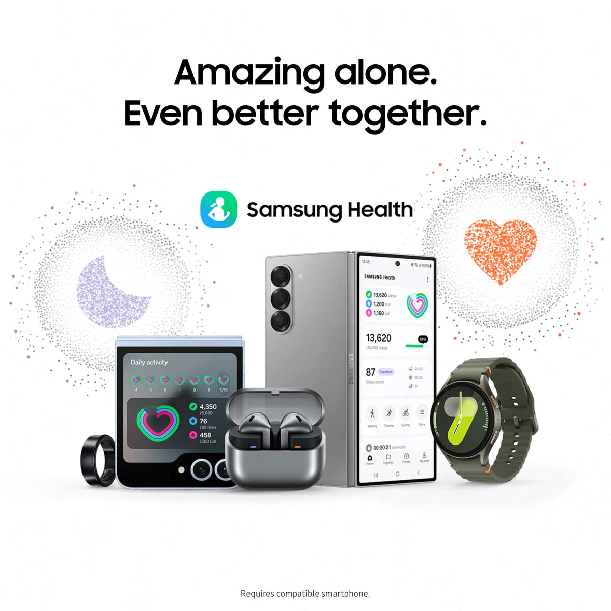 Samsung Galaxy Watch 7 44mm BT - Aluminum Green Sports Band - SM-L310NZGAXAA