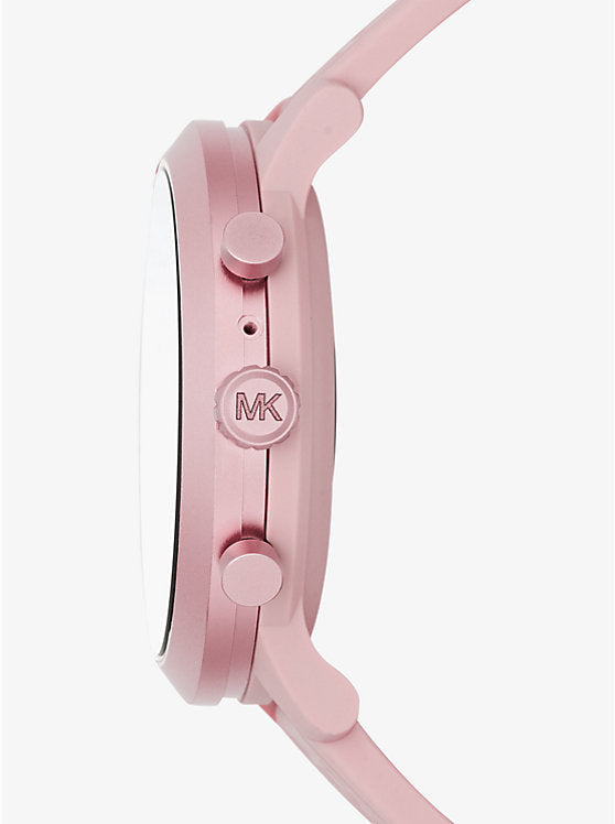 Michael Kors Gen 4 MKGO Smartwatch ? 43mm Aluminum ? Pink with Pink Silicone Band ? MKT5070