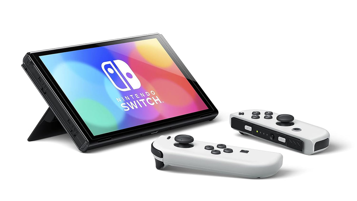 Nintendo Switch OLED Model with White Joy-Con ? Console and Controller Only