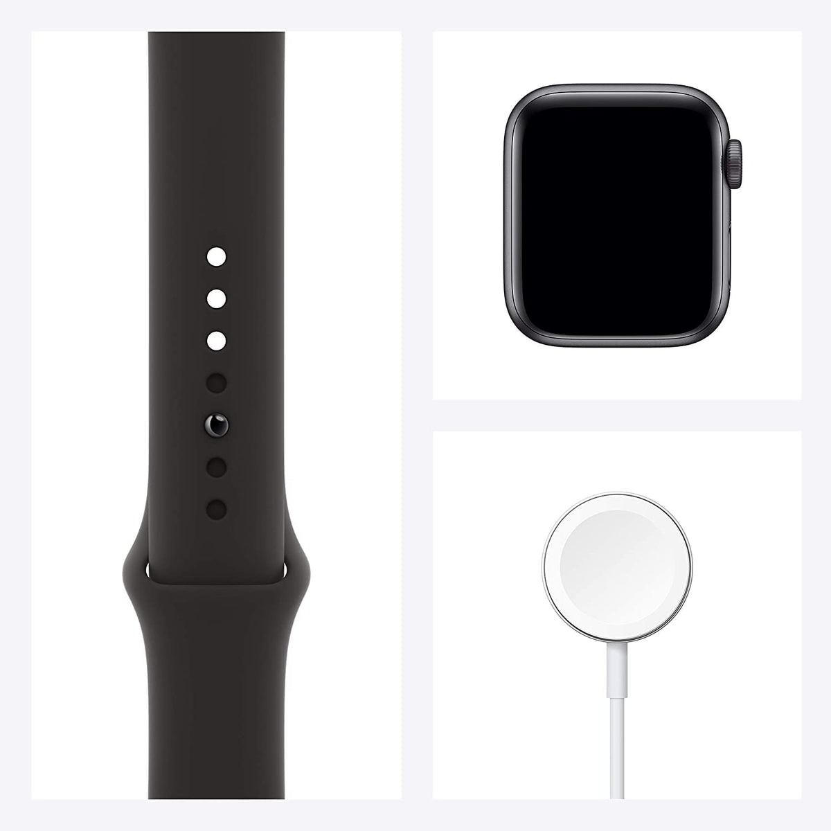 Apple Watch SE (1st Generation) (GPS) ? 40mm ? Space Gray Aluminum Case with Black Sport Band ? MYDP2LL/A