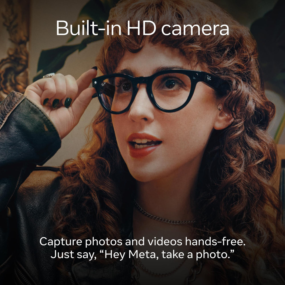 Ray-Ban Meta ? Wayfarer Smart Glasses with Meta AI, Audio, Photo, and Video ? Clear to Green Transitions Lenses ? Matte Black ? 601SM150