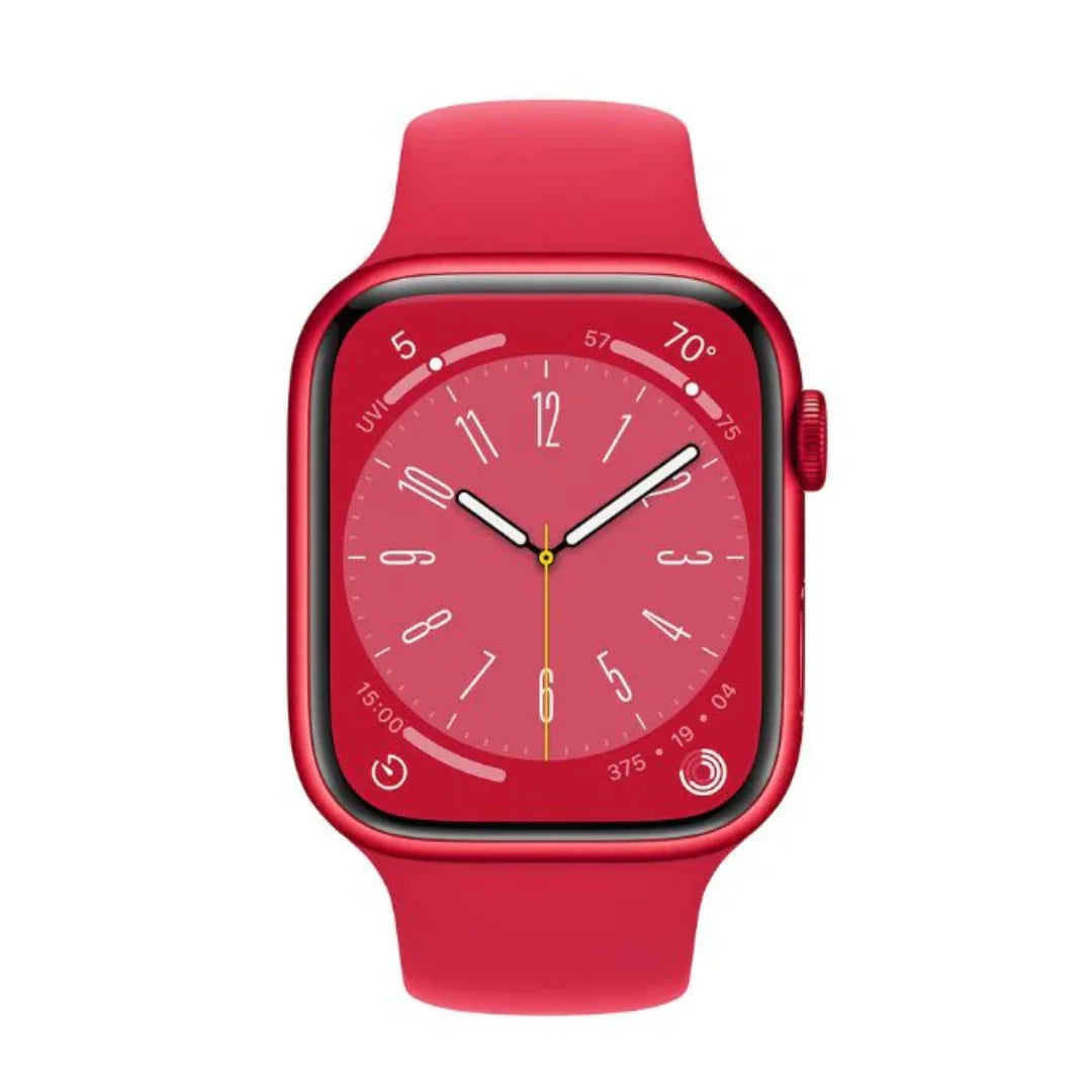 Apple Watch Series 8 GPS + Cellular, 45mm (PRODUCT) Red Aluminum Case with Red Sport Band, M/L - MNVU3LL/A