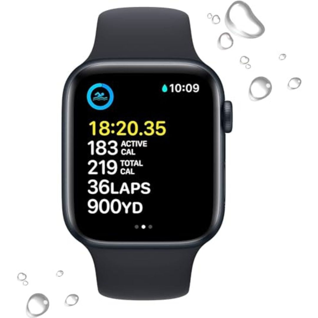 Apple Watch SE 2nd Generation (GPS) 44mm Aluminum Case with Midnight Sport Band - M/L - Midnight