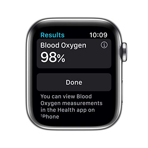 Apple Watch Series 6 (GPS+Cellular) 44mm Stainless Steel w/White Sports Band - M07L3LL/A