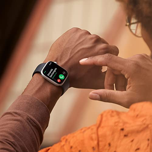 Apple Watch Series 8 (GPS) 41mm Aluminum Case with Midnight Sport Band - S/M - Midnight - MNU73LL/A