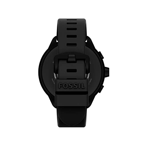 Fossil Unisex Gen 6 44mm Wellness Edition Touchscreen Silicone Smart Watch - Black - FTW4069V