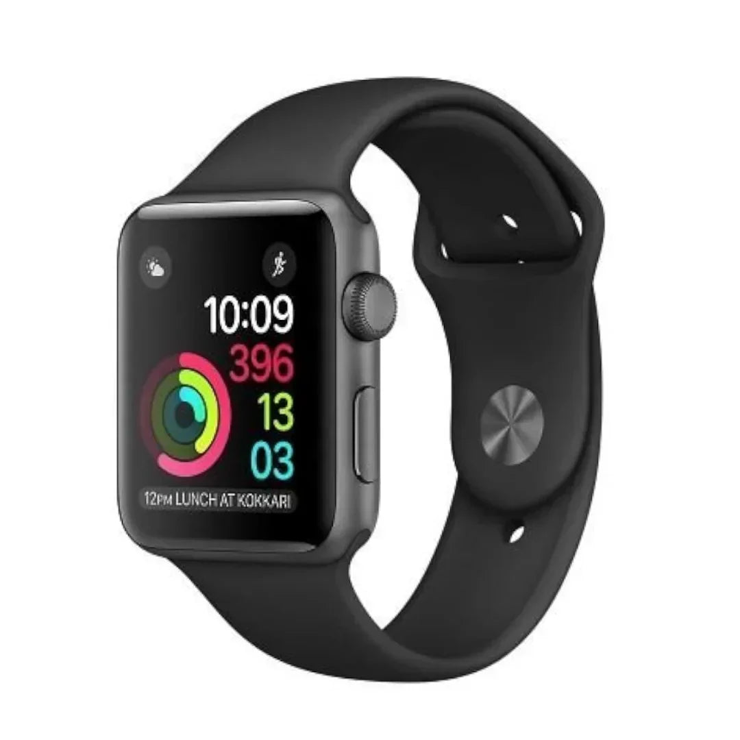 Apple Watch Series 2 (GPS Only) 42mm Space Gray Alum Black Sport Band - MP062LLA