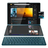 Lenovo Yoga Book 9i 2-in 113.3" 2.8K Dual Screen OLED Touchscreen Laptop -  Intel Core i7-1355U - 16GB RAM - 512GB NVMe - Tidal Teal - 82YQ0007US w/ Accessories