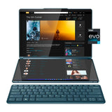 Lenovo Yoga Book 9i 2-in 113.3" 2.8K Dual Screen OLED Touchscreen Laptop -  Intel Core i7-1355U - 16GB RAM - 512GB NVMe - Tidal Teal - 82YQ0007US w/ Keyboard