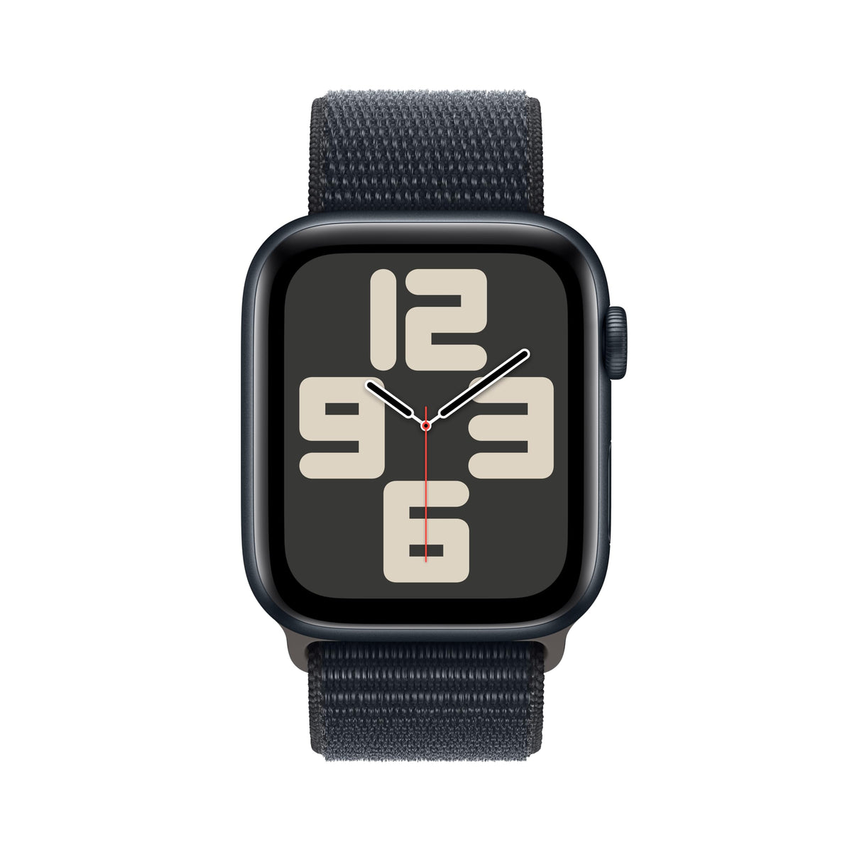 Apple Watch SE 2nd Generation (GPS + Cellular) 44mm Midnight Aluminum Case with Midnight Sport Loop