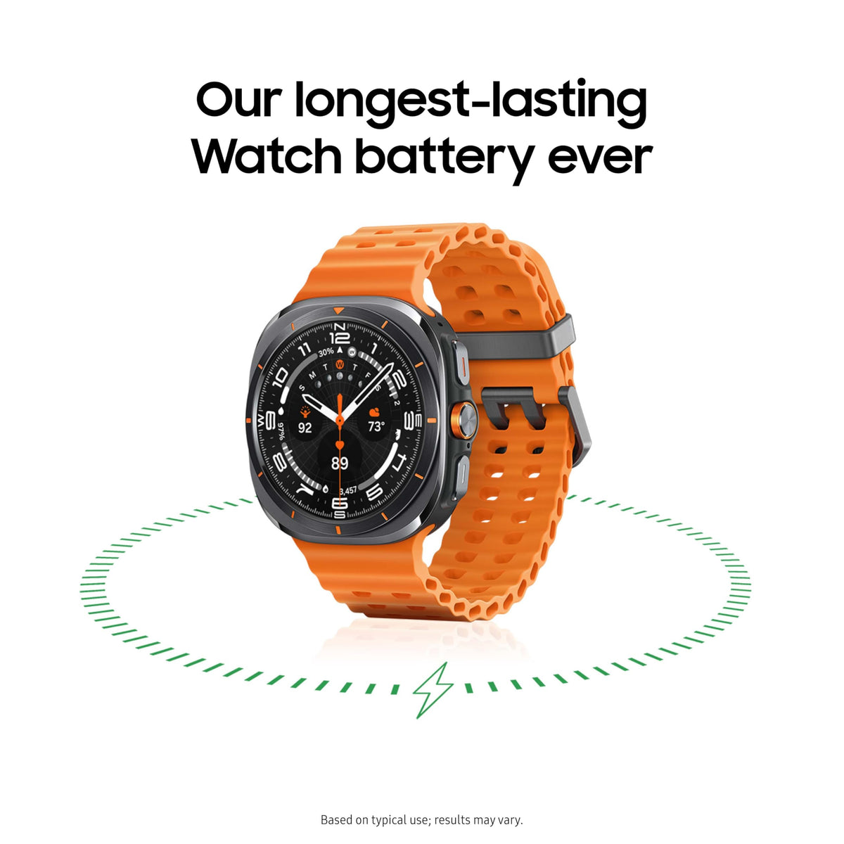 Samsung Galaxy Watch Ultra 47mm LTE - Titanium Orange Marine Band (Gray) - SM-L705UDAAXAA