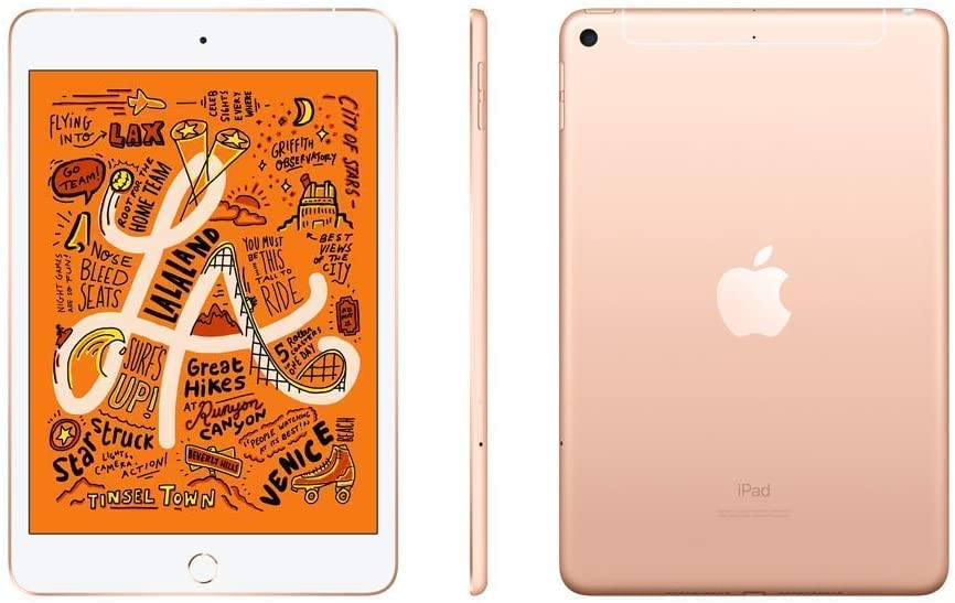 Apple iPad Mini 5th Generation (Wi-Fi + Cellular, 64GB) ? Gold ? MUXH2LL/A