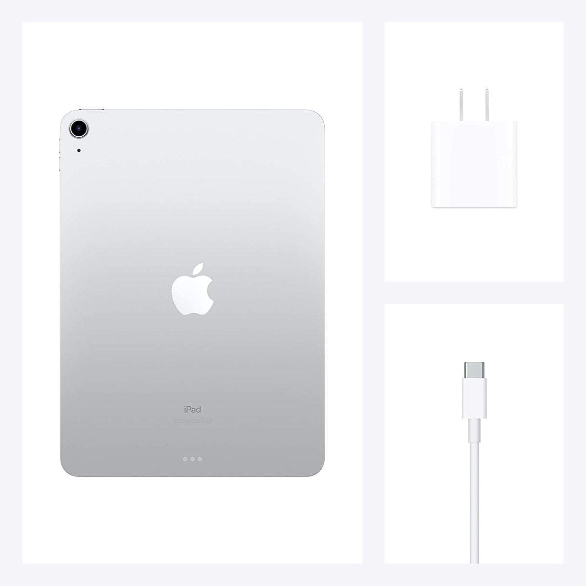 Apple iPad Air (10.9-inch, 4th Generation, 2020) Wi-Fi + Cellular ? 64GB ? Silver ? MYHY2LL/A
