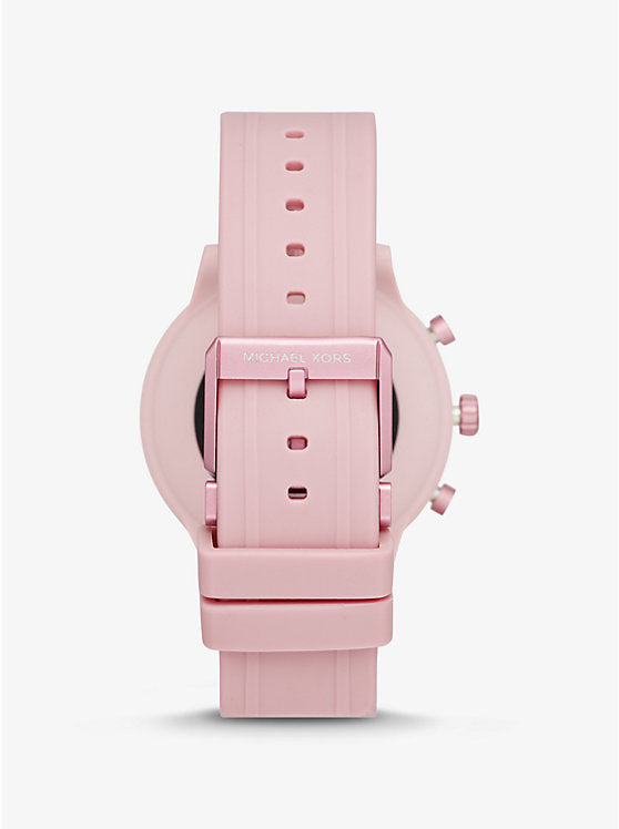 Michael Kors Gen 4 MKGO Smartwatch ? 43mm Aluminum ? Pink with Pink Silicone Band ? MKT5070