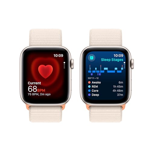 Apple Watch SE 2nd Gen (GPS) 44mm Starlight Aluminum Case w/ Starlight Sport Loop ? MRE63LL/A