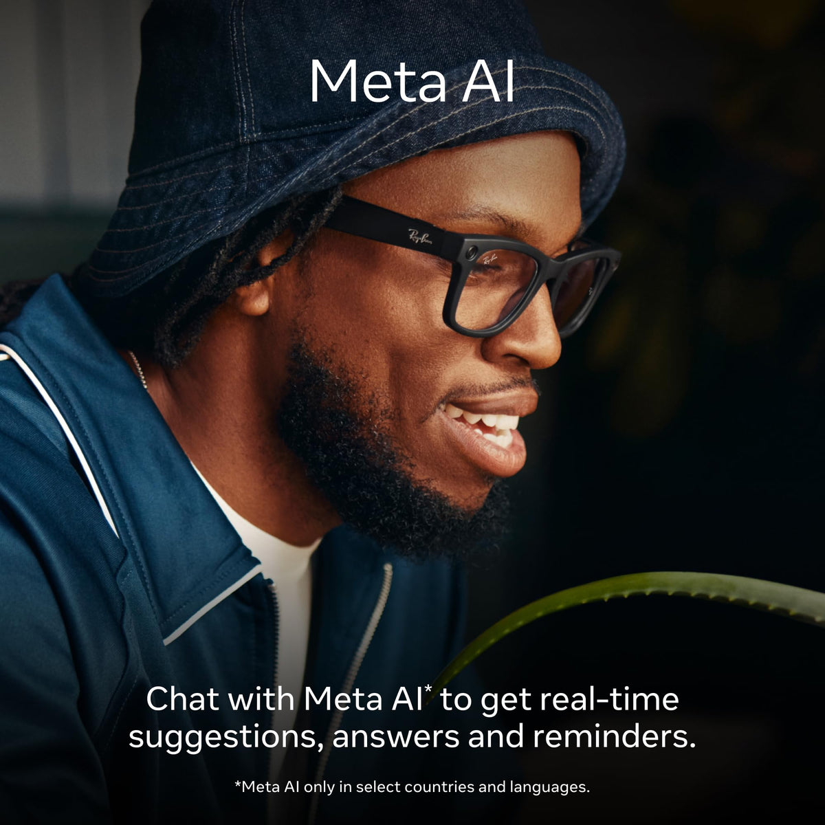 Ray-Ban Meta ? Wayfarer Large Smart Glasses with Meta AI, Audio, Photo, and Video ? Polarized Gradient Graphite Lenses ? Matte Black ? 601ST353