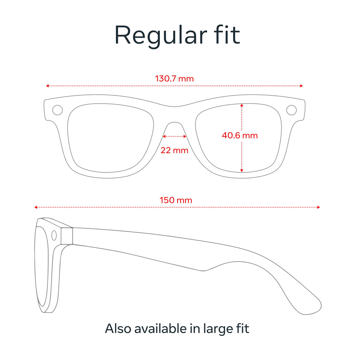 Ray-Ban Meta ? Wayfarer Smart Glasses with Meta AI, Audio, Photo, and Video ? Clear to Green Transitions Lenses ? Matte Black ? 601SM150