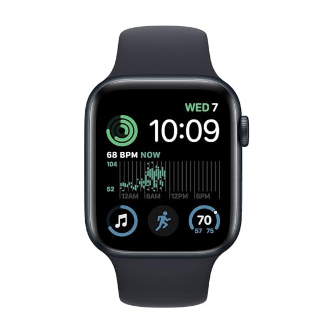Apple Watch SE 2nd Generation (GPS) 44mm Aluminum Case with Midnight Sport Band - M/L - Midnight