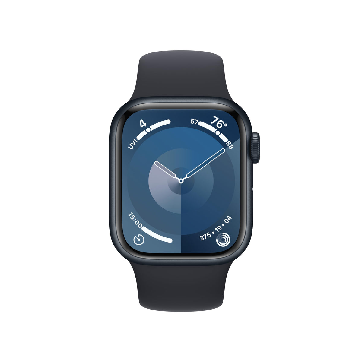 Apple Watch Series 9 (GPS + Cellular) 41mm Aluminum Case with Midnight Sport Band - M/L - Midnight - MRHT3LL/A