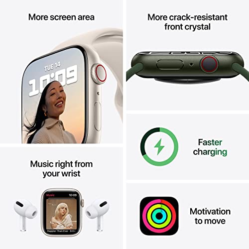 Apple Watch Series 7 LTE 45mm Graphite Stainless Steel w/Graphite Milanese Loop - MKJJ3LL/A