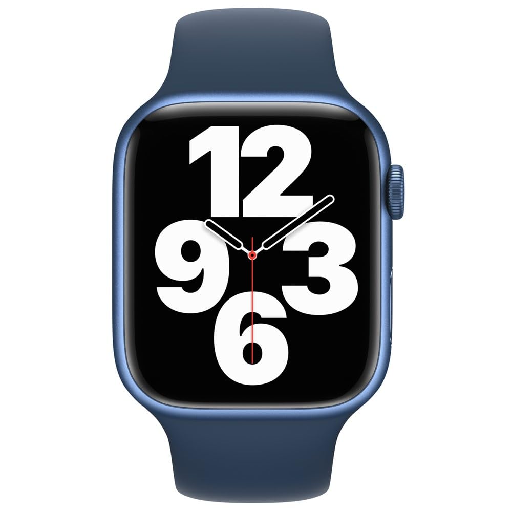 Apple Watch Series 7 (GPS + Cellular, 41mm) Blue Aluminum Case with Abyss Blue Sport Band - MKHC3LL/A