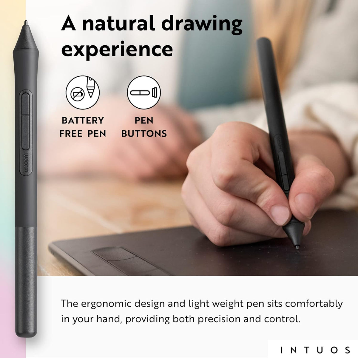 Wacom Intuos Small Bluetooth Graphics Drawing Tablet ? Pistachio ? CTL4100WLE0