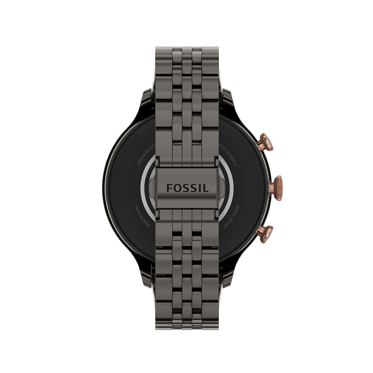 Fossil - Gen 6 Smartwatch 42mm Gunmetal Stainless Steel - Gunmetal/Rose Gold - FTW6078V