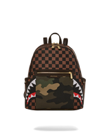 EXTERIOR GOLD ZIP POCKET SHARKS IN PARIS SAVAGE BACKPACK