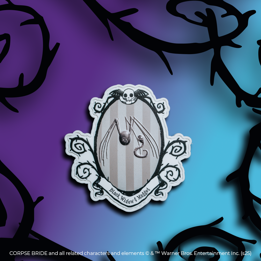 Corpse Bride Black Widow & Maggot Patch