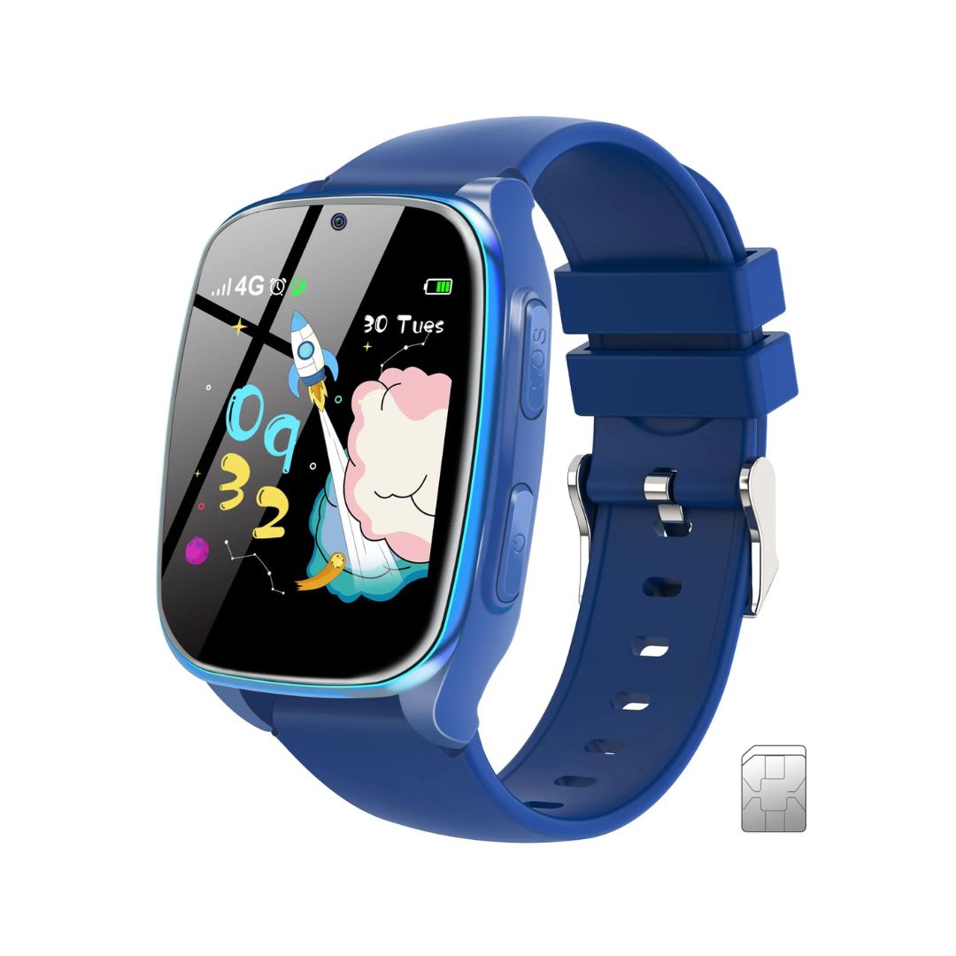 Timex T - mobile - Family Connect 4G Kids Smart Watch - Blue  - IFW522TMB