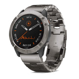Garmin Fenix 6X Pro Solar 51mm - Titanium With Vented Titanium Bracelet - 010-02157-23