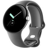 Google Pixel Watch 4G LTE 41mm Silver Stainless Steel w/ Charcoal Active Band