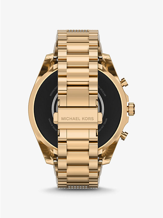 Michael Kors Gen 6 Bradshaw Pave 44mm Gold-tone Stainless Steel