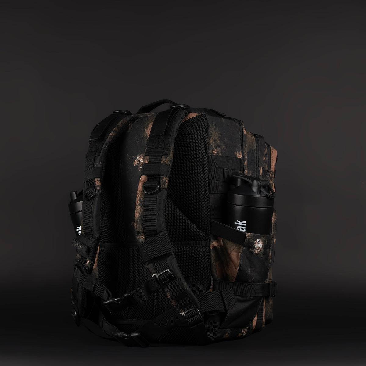 45L Backpack Black Steampunk