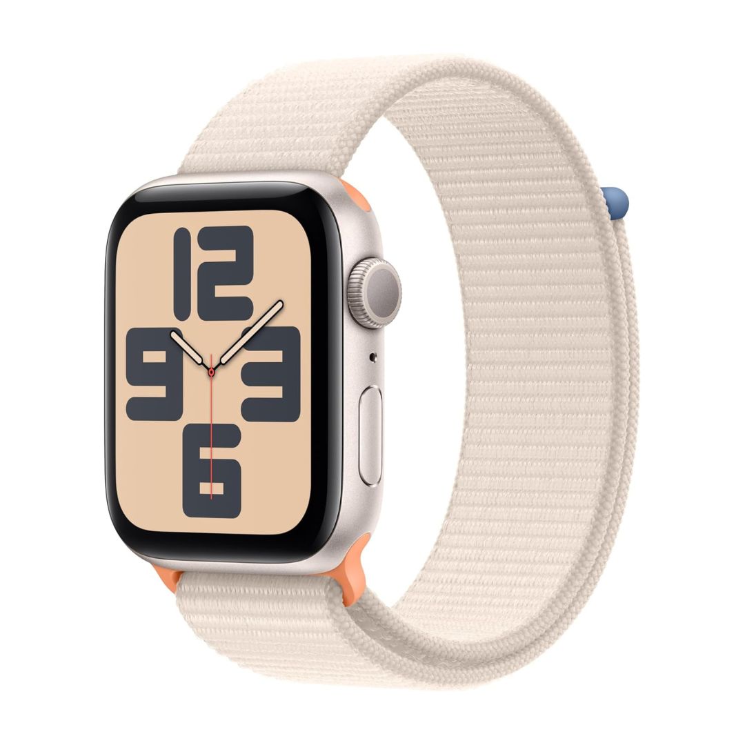 Apple Watch SE 2nd Gen (GPS) 44mm Starlight Aluminum Case w/ Starlight Sport Loop ? MRE63LL/A