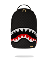 LIGHTS OUT SHARKS IN PARIS CHENILLE SHARK BACKPACK